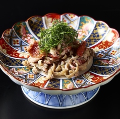 ハラミからとれる希少性梅肉和え“近江牛コラーゲン和え”