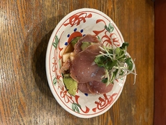 漬けマグロのわさび和え