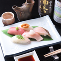 料理メニュー写真 握り寿司五種