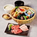 料理メニュー写真&nbsp;季節の彩御膳　県産牛2種&麓山高原豚／福島牛3種