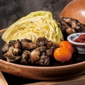 料理メニュー写真&nbsp;鶏ももすす焼き（親鳥・若鶏食べ比べ）