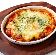 彩野菜と半熟卵のトマトグラタン ~フラメンカエッグ~