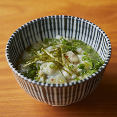おでん出汁茶漬けタコわさ
