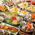 当店自慢の新鮮な海の幸と、旬の食材をふんだんに使用した華やかなお料理が目白押し♪リーズナブルなコースや、彩りも鮮やかなボリューム満点の豪華なコースなど様々なシーンに合わせてお選び頂けます♪
