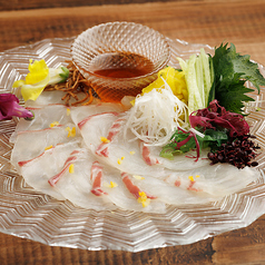 中華風 鯛の刺身