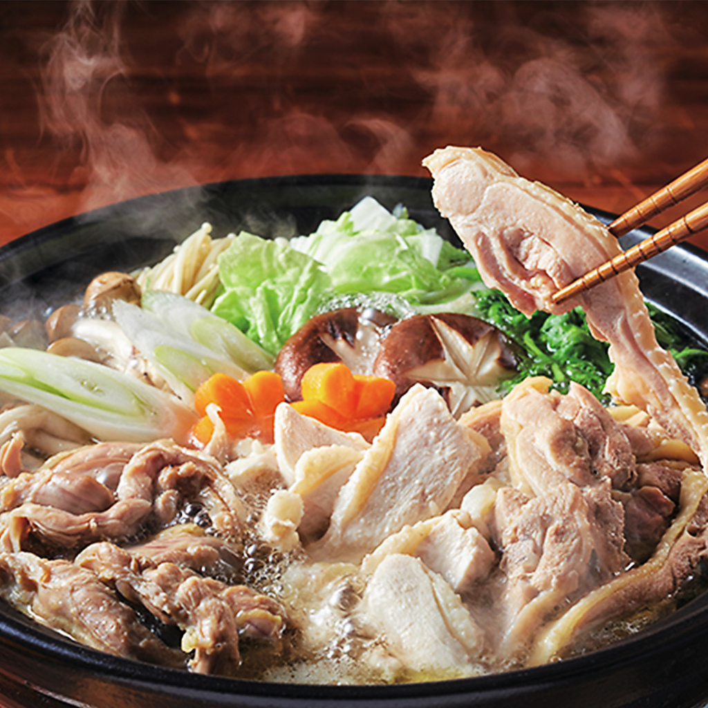 【地鶏鍋が食べ放題】宮崎地鶏の鶏ガラで作るスープがうまい！体に染み渡るコク深い味わい！