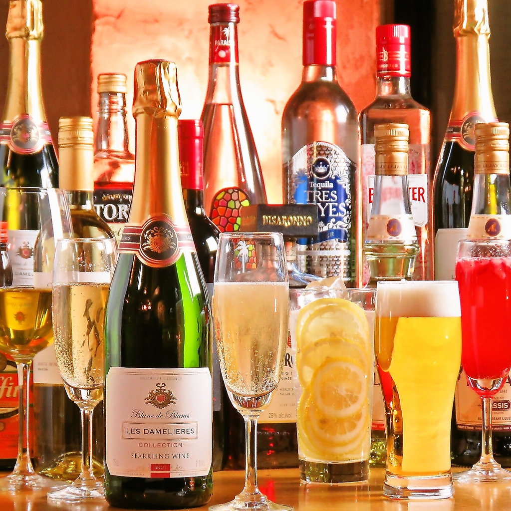 【パーティー受付中！】全コースについている飲み放題は80種以上ご用意しておりますの【幹事見方】