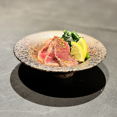 菜の花と和牛の焼き浸し