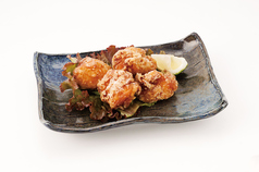 鶏の唐揚げ/とろ～りカニクリームコロッケ/エソ白天/アスパラベーコン巻き