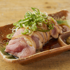 【鹿児島】地鶏ももたたき　柚子胡椒添え