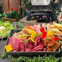 【最大100名まで】広々空間で飲み放題付きBBQ ウッドデザインパーク栄店のコース写真
