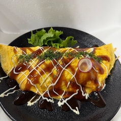 トマト風味のとん平焼き