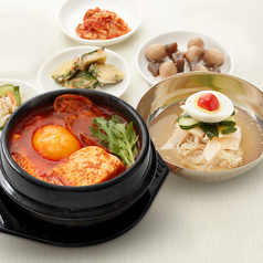 スンドゥブ+ハーフ冷麺セット