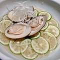 料理メニュー写真&nbsp;はまぐり・すだち冷たい潮そば