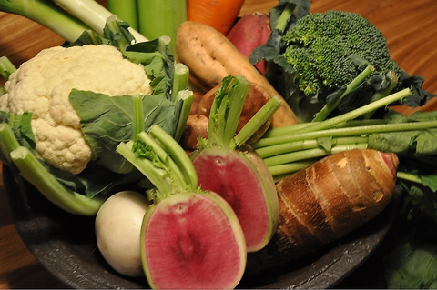 「1グラムでも多くお野菜を」をコンセプトにいろいろなお野菜料理がお楽しみ頂けます
