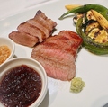 料理メニュー写真&nbsp;黒毛和牛A5赤身＆牛タン　夏野菜グリル盛り合わせ