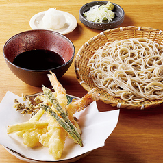 海老と季節野菜のおろし天せいろ