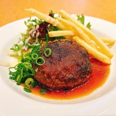 馬肉ハンバーグ　大根のジャポネソース