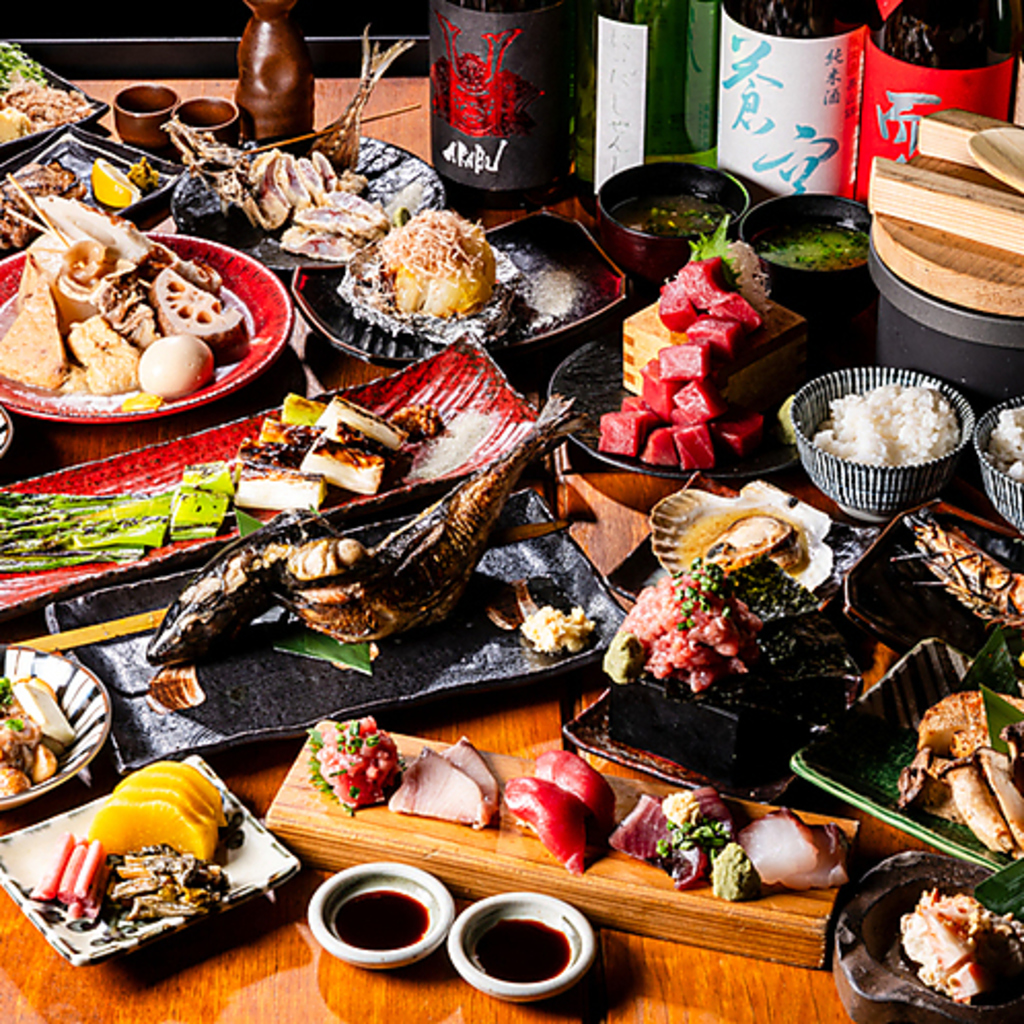 錦糸町 居酒屋 飲み会 歓送迎会 飲み放題 女子会 誕生日 デート マグロ 海鮮 刺し身 炉端 接待 会食