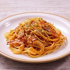 もちもち！トマトガーリックパスタ