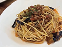 茄子と挽き肉のボロネーゼ