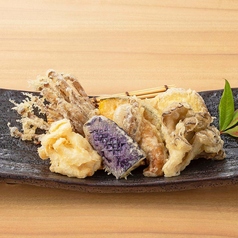 秋野菜の天布羅盛り