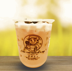 タイ風赤シソタピオカミルクティー