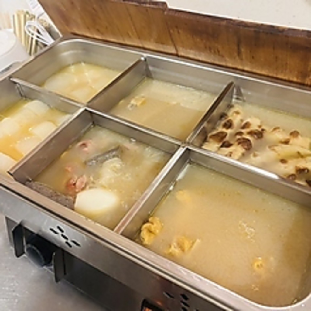 当店の名物！鶏白湯おでんは種類が豊富！