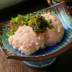 香味高菜の明太ポテトサラダ