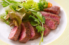 淡路牛のステーキ