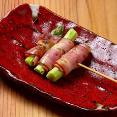 せせり柚子胡椒串/アスパラベーコン串