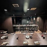 木の温もりあふれる2階で少人数宴会を！