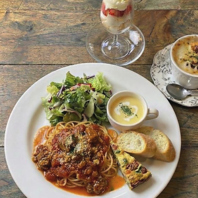 ごろっとお肉のミートパスタ