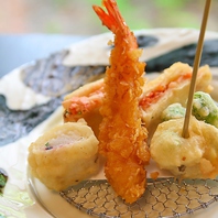 ランチにおすすめの「天ぷら膳」1800円(税抜)
