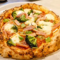 鴻巣産有機茎ブロッコリーイベリコ豚ベーコンのトマトソース