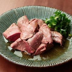 鶏肝低温調理刺し風