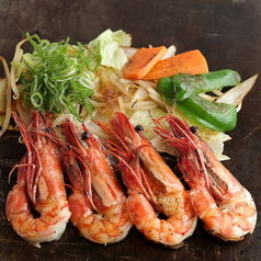 大えび塩焼(野菜付)