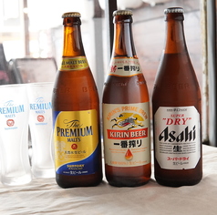 生ビール・瓶ビール各種あります☆