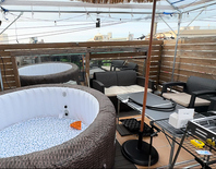 リゾート感溢れるジャグジ