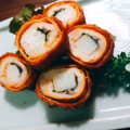 料理メニュー写真&nbsp;ささみ梅しそ巻揚げ
