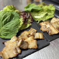 サムギョプサルならぬオギョプサルも当店のウリ！