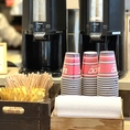 【ランチサービス】ご飯おかわり自由＆コーヒーを無料でお持ち帰りいただけます。