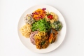 料理メニュー写真 野菜と大豆ミートのキーマカレーワンプレート