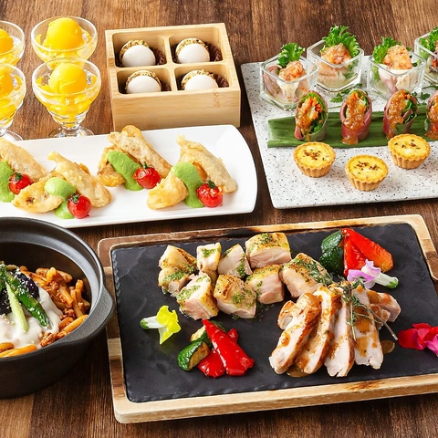 3種類のコース料理をご用意！もちろん飲み放題プランも予約受付中です！