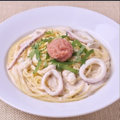 魚介とたらこのクリームソース