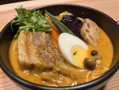 彩り野菜の角煮カレー