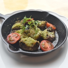 【温かい前菜】マッシュルームのガーリックバター焼き