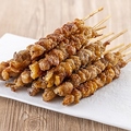 料理メニュー写真&nbsp;博多名物ぐるぐる鶏皮串