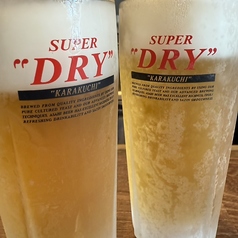 ビール好きには嬉しいアサヒスーパードライ置いてます◎
