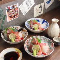 旬を迎えた鮮度抜群な魚を、お刺身や一品料理で味わえる
